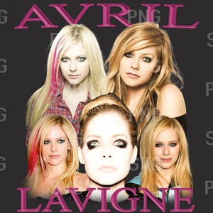 Avril Lavigne Png , Ready to print, printable design, hiphop artist, 90s, rapper, rap tee design, 300 dpi