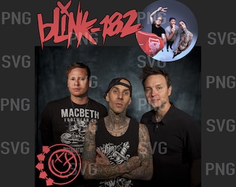Blink 182 Png , Ready to print, printable design, hiphop artist, 90s, rapper, rap tee design, 300 dpi