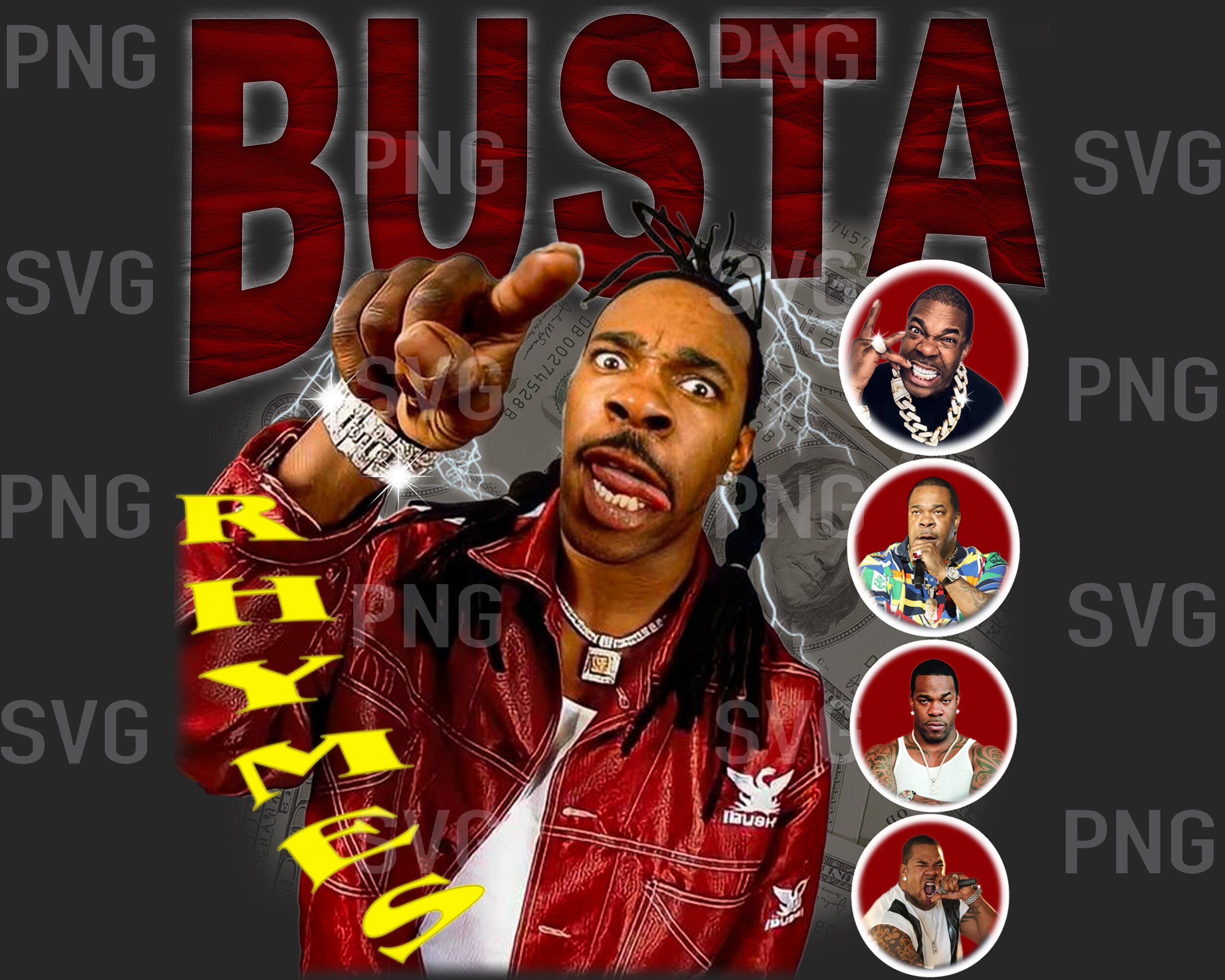 ☆Busta Rhymes☆ Hiphop Vintage Poster Busta Rhymes 2006 The Big Bang promotional poster Flawless