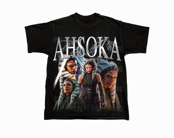 Ahsoka Png , Ready to print, printable design, hiphop artist, 90s, rapper, rap tee design, 300 dpi