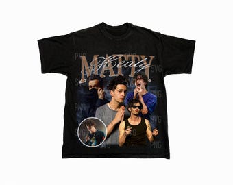 Matty Healy Png , Ready to print, printable design, hiphop artist, 90s, rapper, rap tee design, 300 dpi