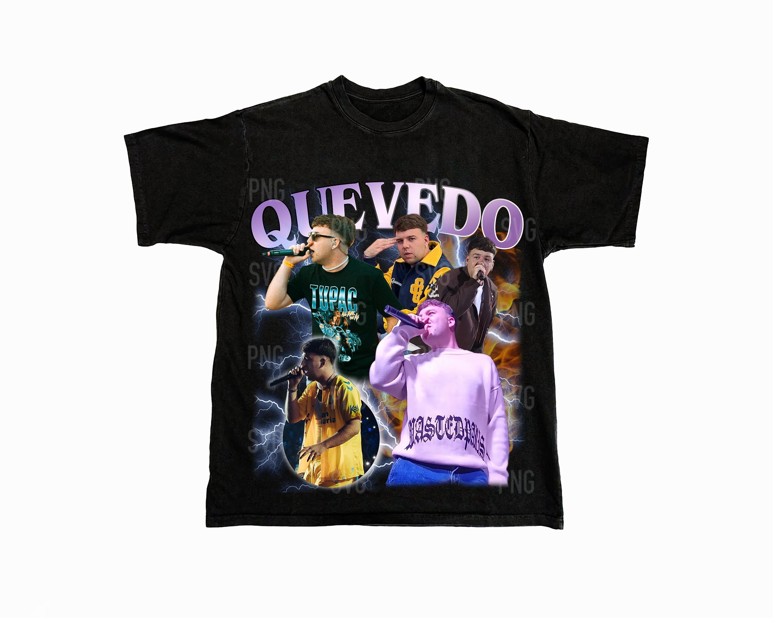Quevedo Png , Ready to print, printable design, hiphop artist, 90s, rapper, rap tee design, 300 dpi