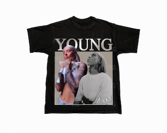 Young Miko Png , Ready to print, printable design, hiphop artist, 90s, rapper, rap tee design, 300 dpi