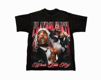 Playboi Carti Png , Ready to print, printable design, hiphop artist, 90s, rapper, rap tee design, 300 dpi