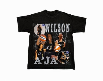 Aja Wilson Png , Ready to print, printable design, hiphop artist, 90s, rapper, rap tee design, 300 dpi