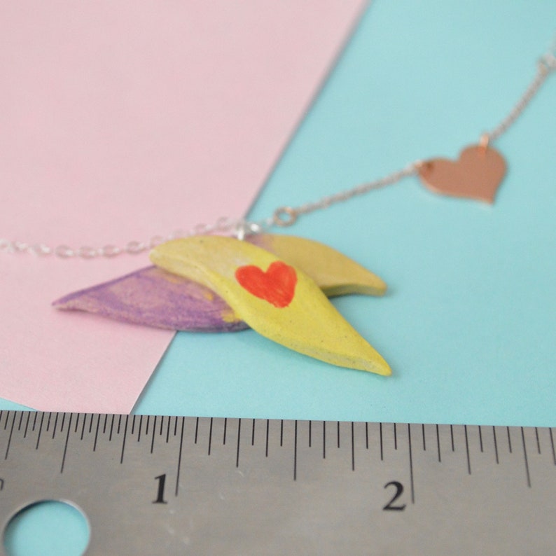 Lovebird Necklace Silver /& Rose Gold