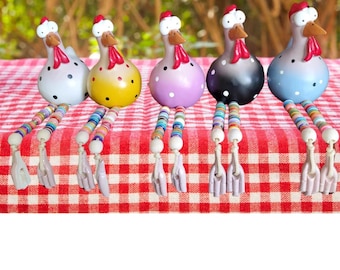 Resin Rooster Outdoor Statues with feets are Funny Waterproof, Does not Fade Suitable Courtyard Garden Balcony Decoration