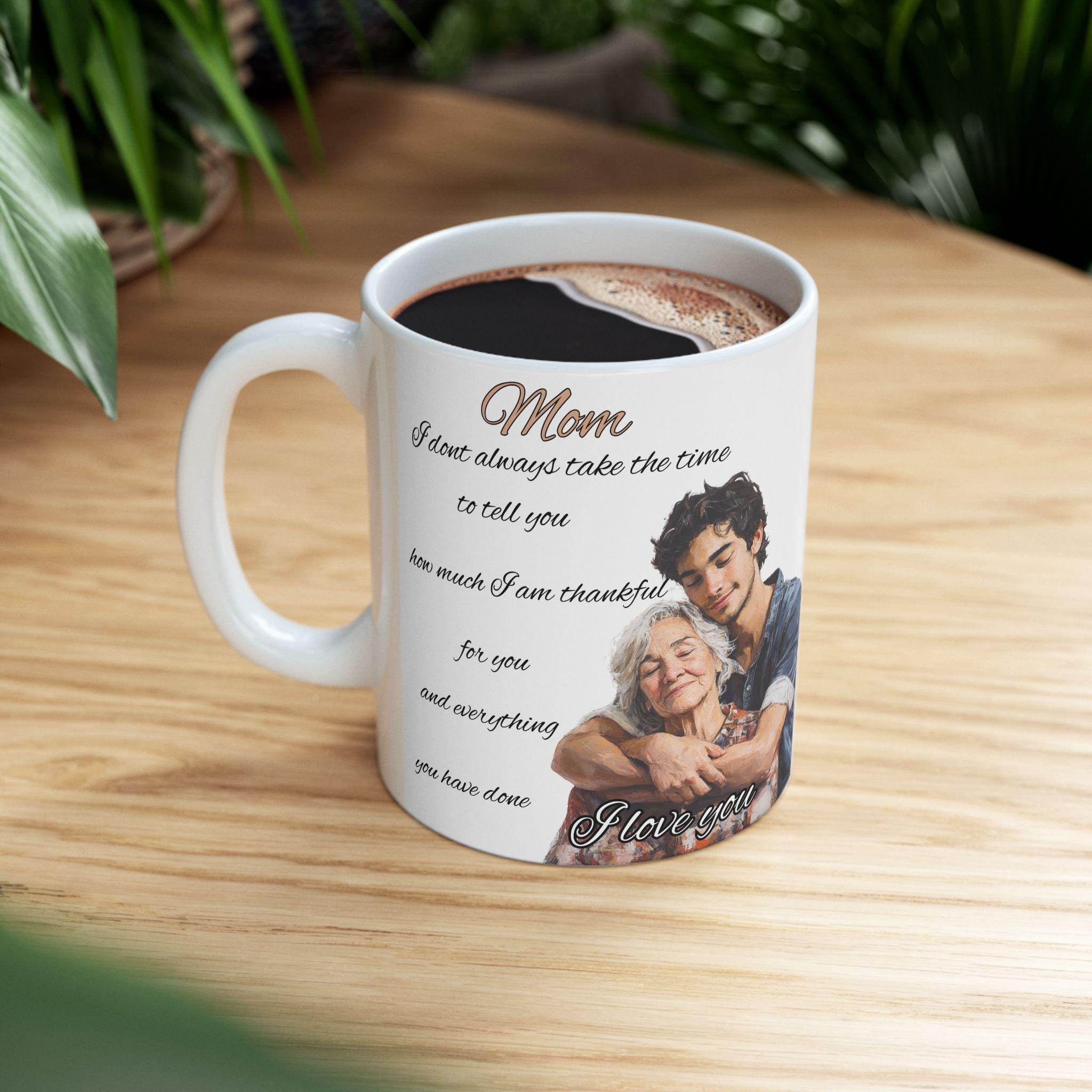 Sentimental Spring Mugs Mother Poem Mug | Sentimental Photo Hug Ceramic Mug - Etsy