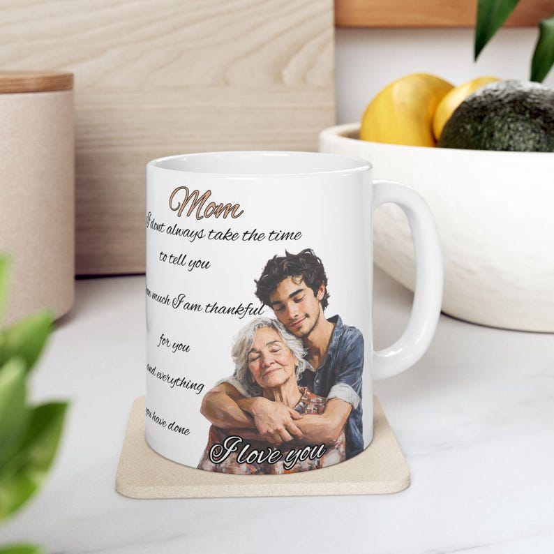 Sentimental Spring Mugs Mother Poem Mug | Sentimental Photo Hug Ceramic Mug - Etsy