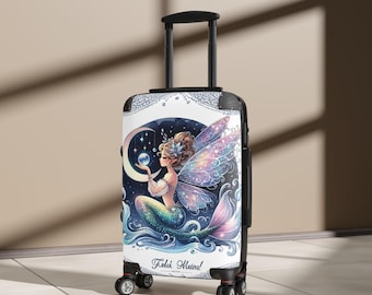 Moonlit Mermaid Fairy Suitcase | Fantasy Mermaid Luggage
