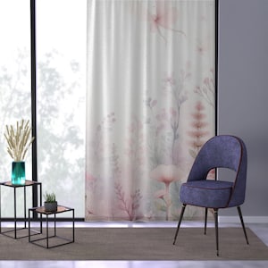 Pink Fantasy "B" Window Curtain, curtain for bedroom, door curtains, homecoming gift, living room curtains, sheer curtains, window curtains