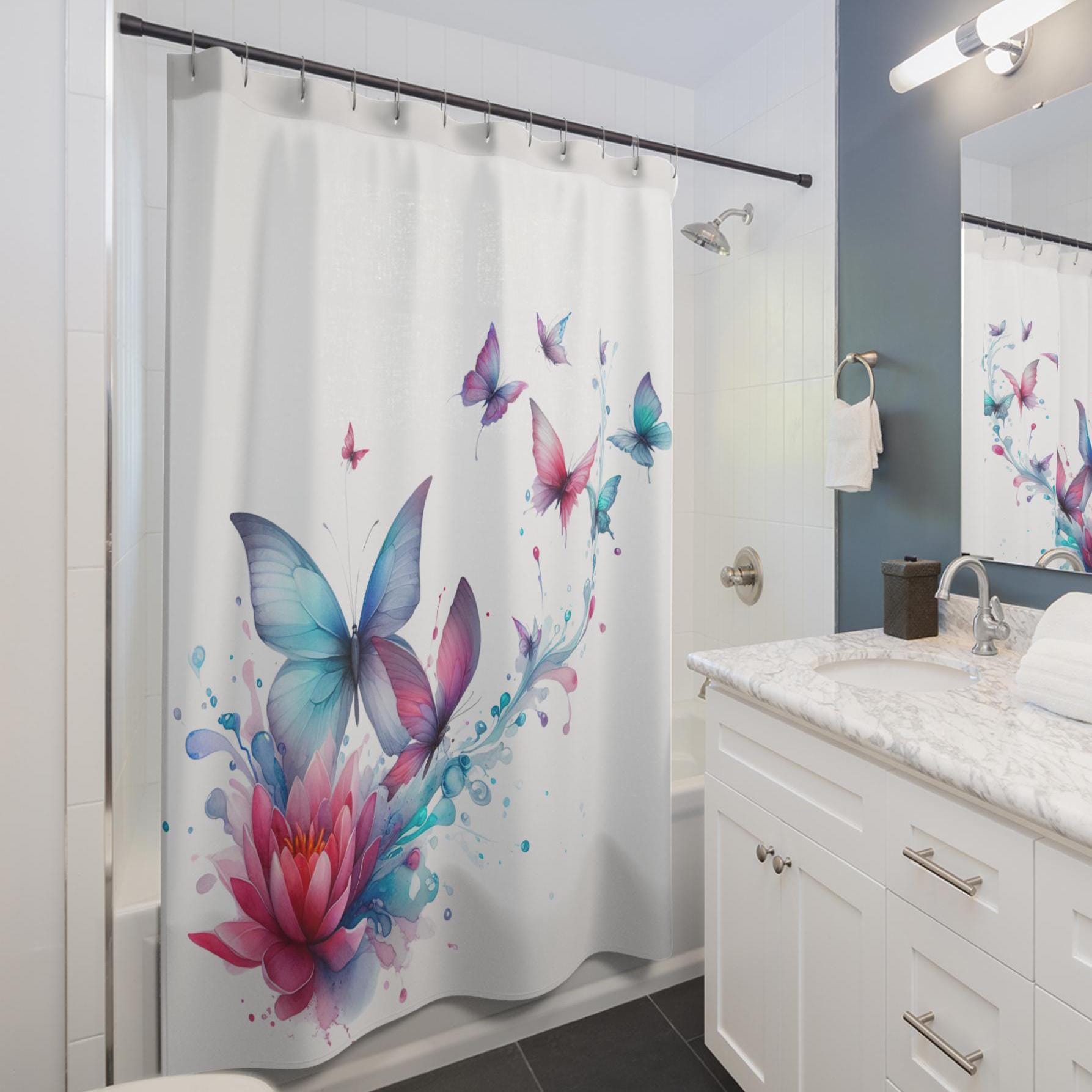 Fantasy Butterflies" Shower Curtains - Etsy
