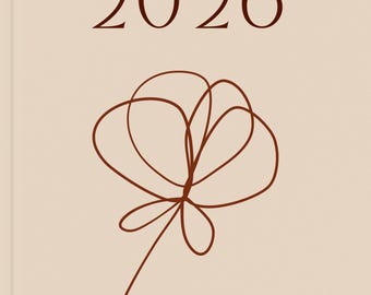 Agenda 2026 - Agenda hebdomadaire et mensuel | Fixation d'objectifs, productivité et planification de la gestion du temps | Janvier-décembre 2026