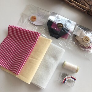 DIY Fuchsia Patchwork Geldbörse Set, Do İt Yourself Handgefertigte Baumwolle Gesteppte Make-up Tasche Set, DIY Kleine Geldbörse Set