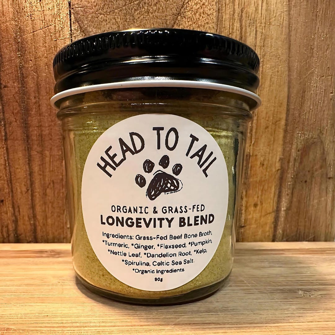 Herbal Dog Longevity Blend: Organic Joint & Digestive Support - Etsy