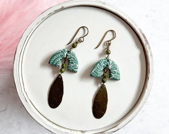 Polymer clay earrings boho style earrings for women