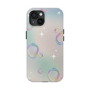 Sparkling Bubble Phone Case, Tough Phone Cover, Protective Cell Case, Cute Gift for Teens, Trendy Phone Accessories, iPhone Case