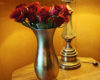 Sale or offer:  RARE AURENE STEUBEN,  Twelve inch vase, Gold, stunning, 1920s Vintage