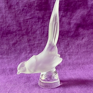 Vintage Lalique Klare Kristall Fasan Signierte Figur