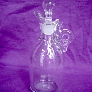 Vintage Glass Cruet with Stopper