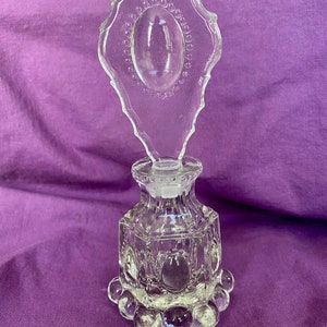 ON SALE Vintage Glass Perfume Bottle