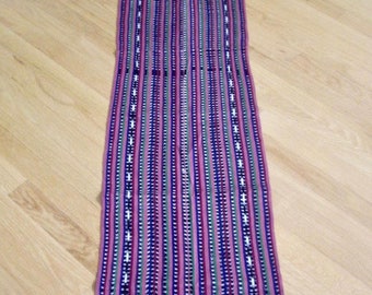 ON SALE Vintage Multi Color Table Runner