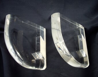 Vintage Lucite Shelf Brackets