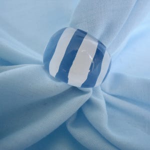 Vintage Blue and White Lucite Ring