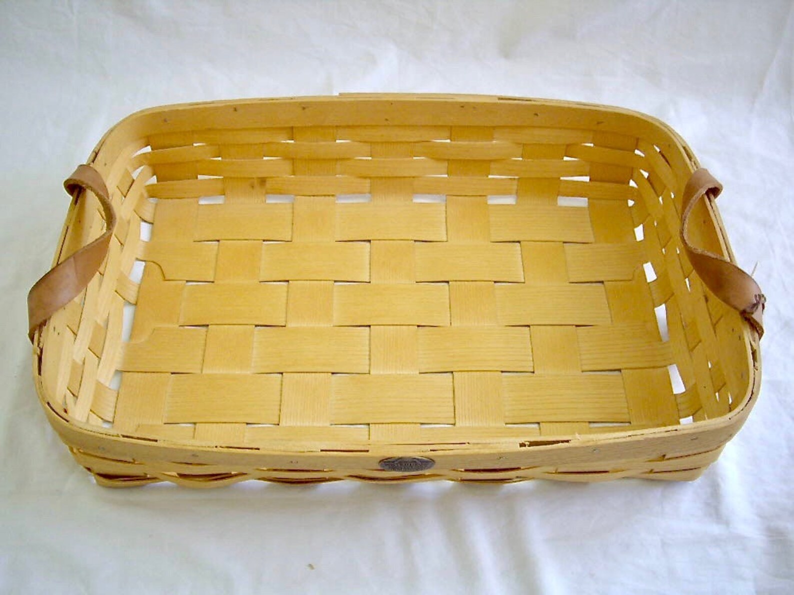 Vintage Peterboro Basket With Wood Dividers Etsy