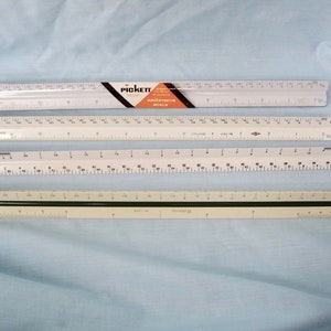Set of 4 Architect Triangular Scales