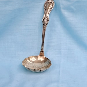 Vintage International Sterling Silver Wild Rose Serving Ladle