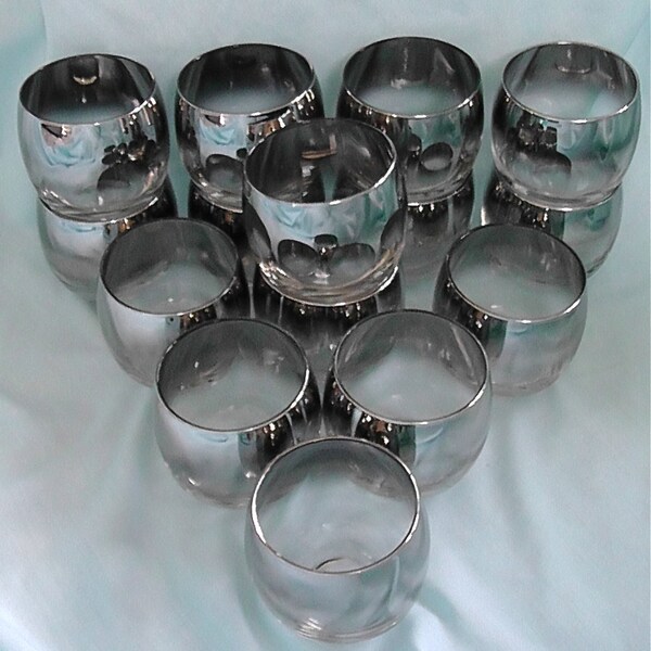 Vintage Silver Ombre Roly Poly Glasses