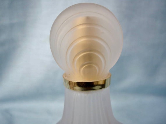 Vintage Frosted Pink Glass Atomizer Perfume Bottle - image 8
