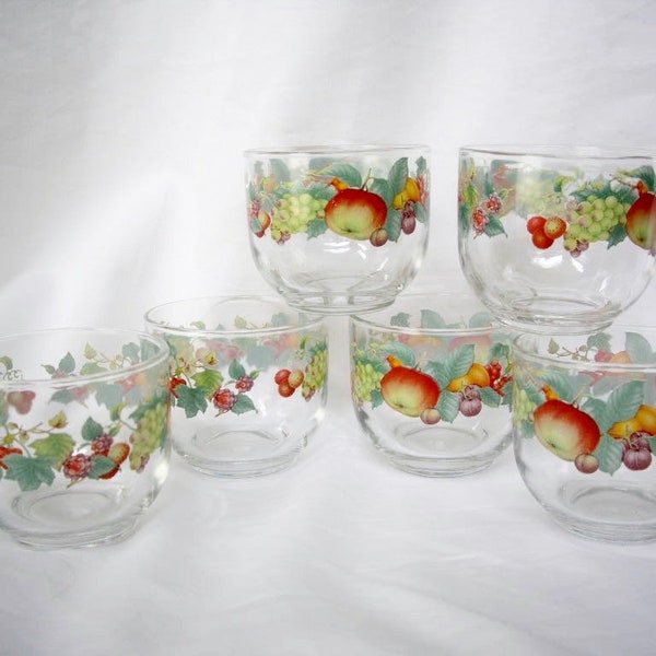 Vintage Juice Glasses Etsy