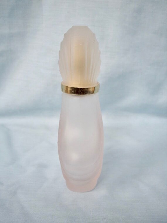 Vintage Frosted Pink Glass Atomizer Perfume Bottle - image 4