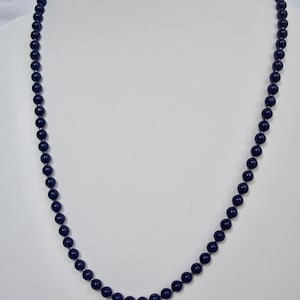 Vintage Lapis Lazuli Beaded Necklace