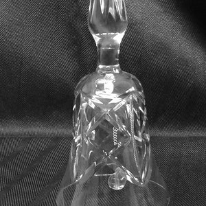 ON SALE Vintage Cut Crystal Bell