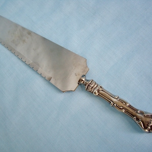 Vintage Sterling Silver Serrated Cake Server