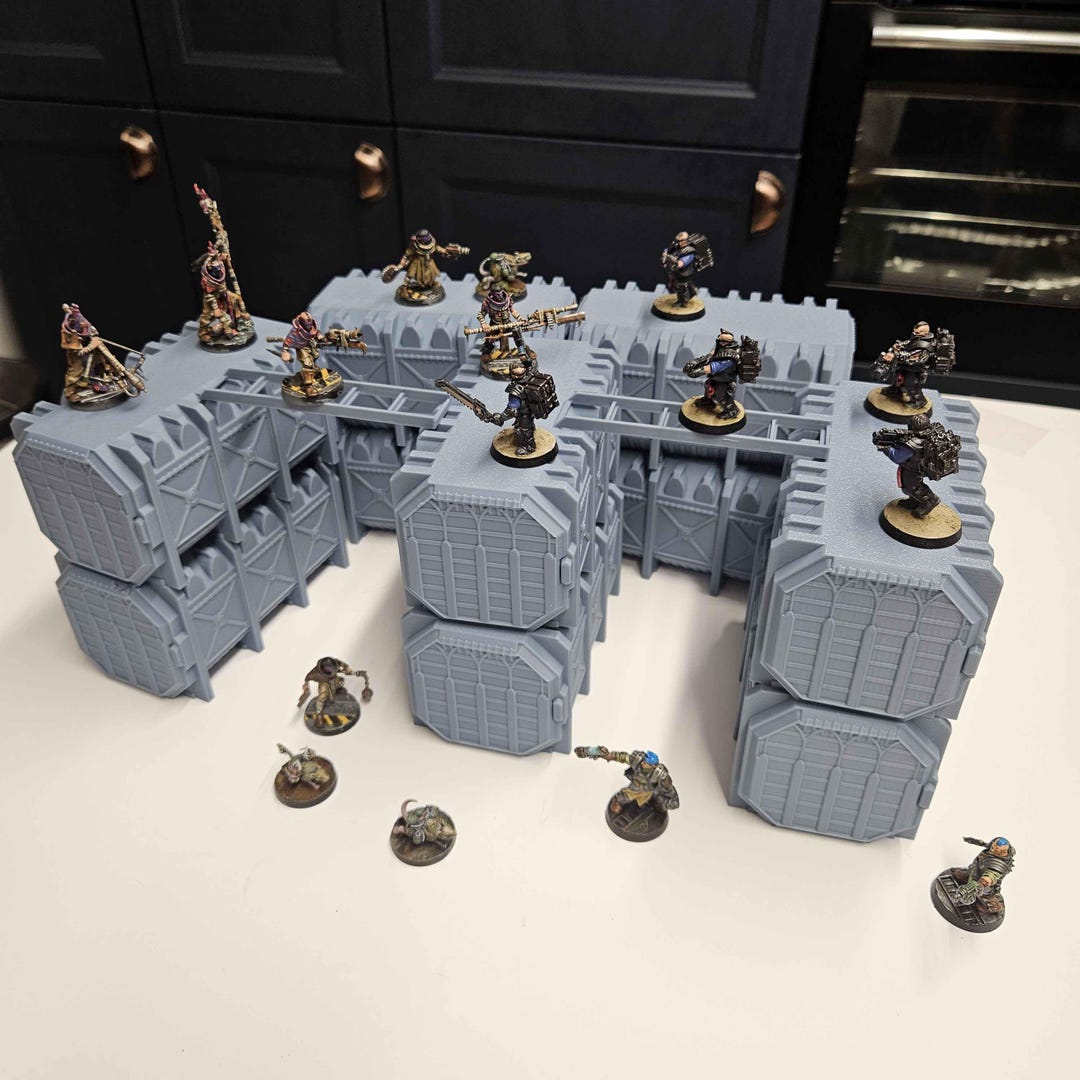 Container Battle - Scenario Scenery - Tabletop Industrial Miniature ...
