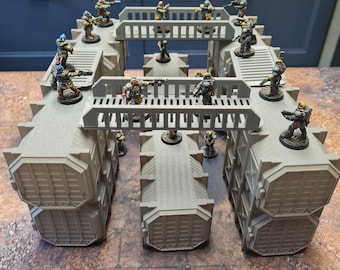 Container Battleground Scenery - Tabletop Industrial Miniature Wargaming Terrain
