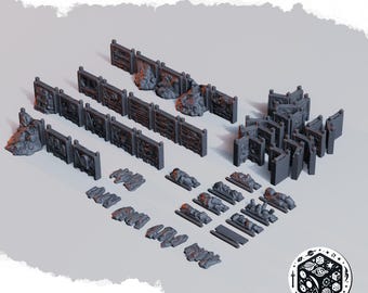Trench System Bundle Terrain - Wars Scenery - Tabletop and Wargaming Terrain