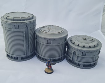 Plasma Containers - Terrain - Tabletop Industrial Miniature Wargaming Terrain