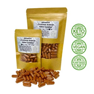 Advanced Circulation Balance Capsules 500 mg | Beet Root, Hawthorn & Turmeric Blend | Traditional Herbal Formula | 30–120 Count