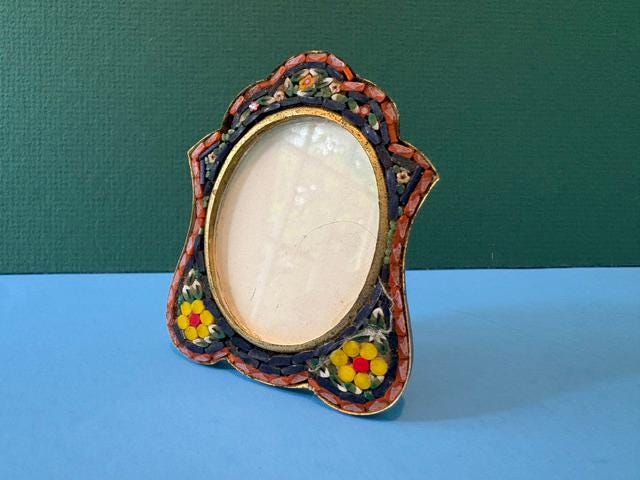 Vintage Italian Micro Mosaic Frame - Etsy