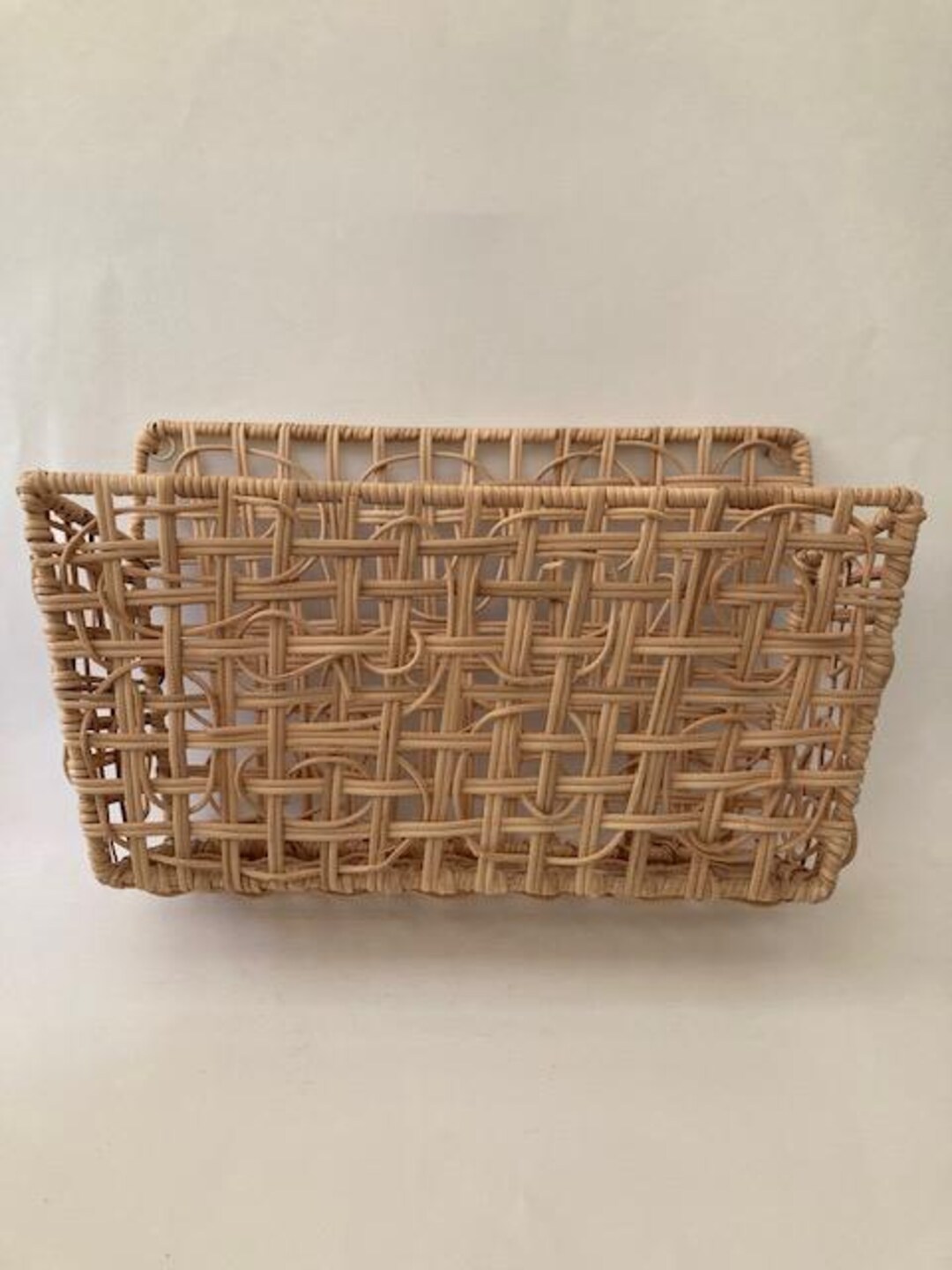 Woven Hanging Wall Basket - Etsy