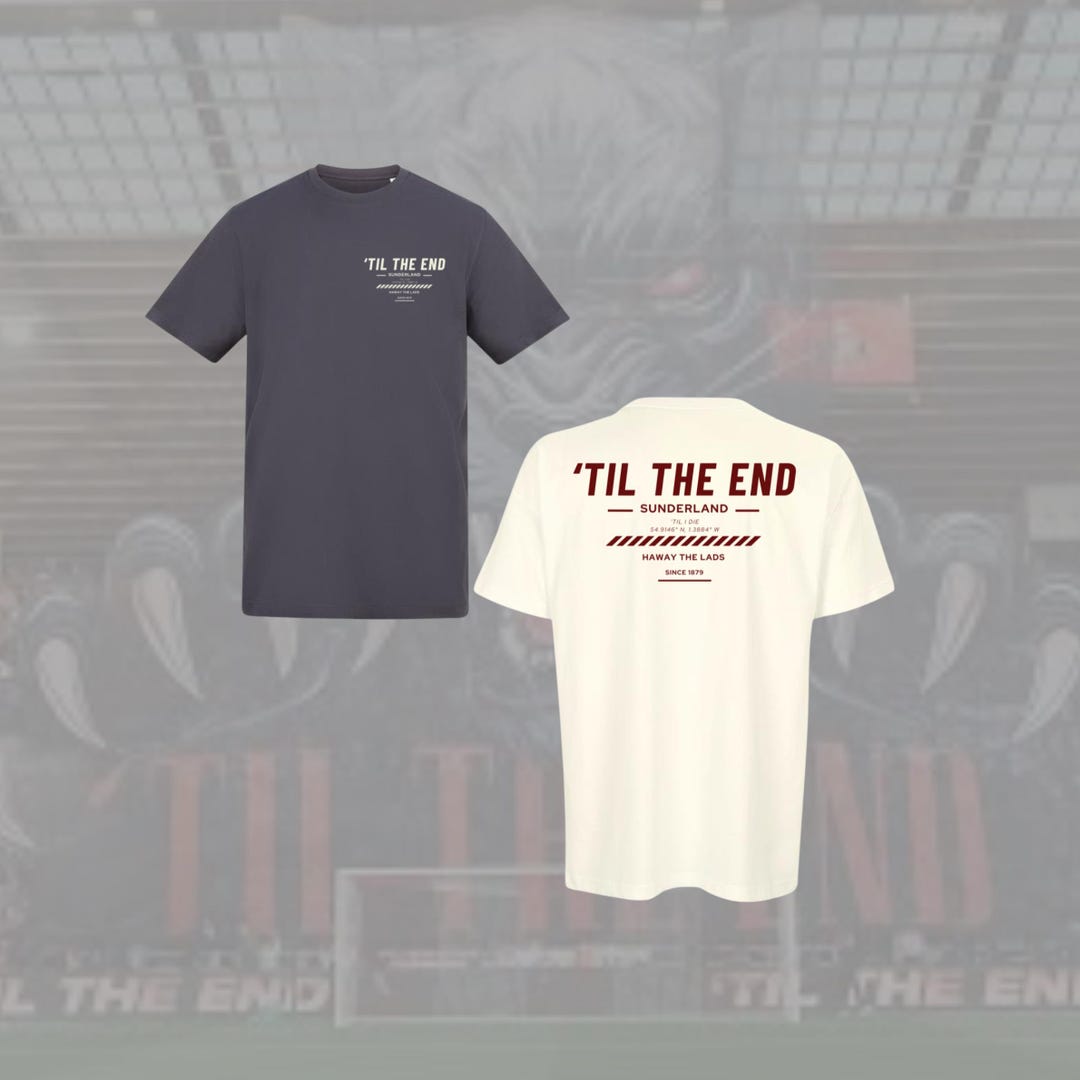 SUNDERLAND Til the End Limited Edition Tee in 2 Colours - Etsy