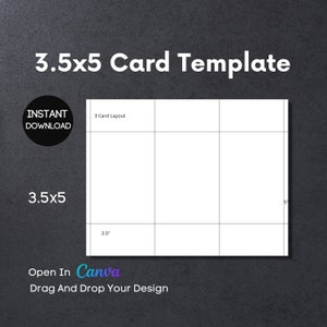 MODELO, Cartão 3,5x5, Editável no Canva, Imprimível, Arraste e Solte seu Design, Download Digital, Download Instantâneo