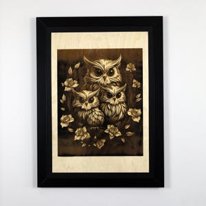 Unique Laser Engraved Wooden Wall Art – One-of-a-Kind Art Accent for Modern Homes, Tactile Wood Artwork, Thoughtful Gift for Art Lovers