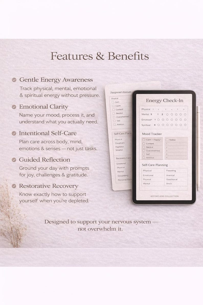 Wellness Reset Planner Printable | Self-care Journal PDF | Daily Mind ...