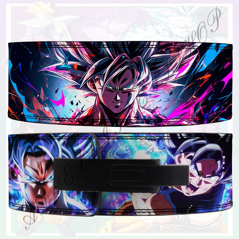 Goku Anime Lever Belt Goku Ultra Instinct Belt Powerlifting Belt Goku Custom Lever Belt Anime ...